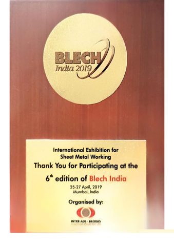 Blech India 2019 國(guó)際鈑金加工展參展